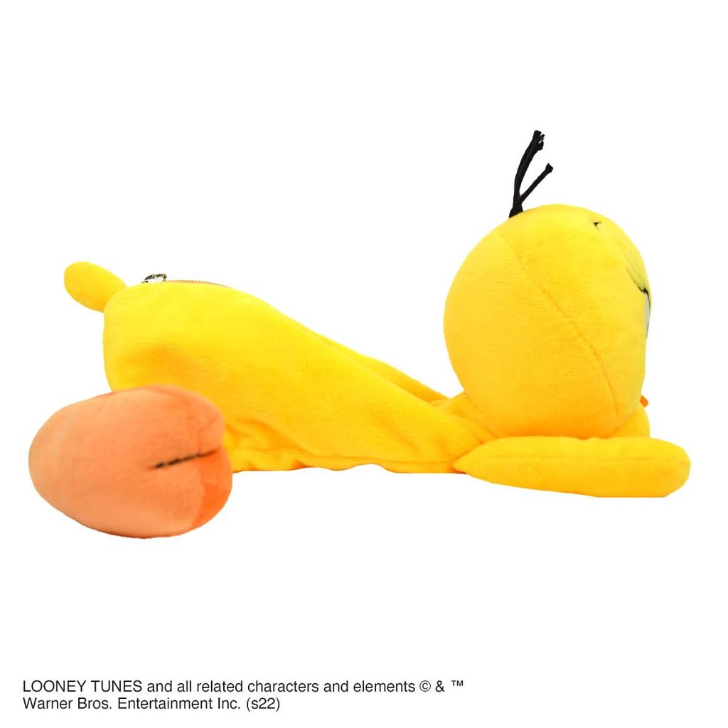 NICI Figure Pen Pouch, Looney Tunes Tweety Pencil Case, Plush Stationery, Pencil Case
