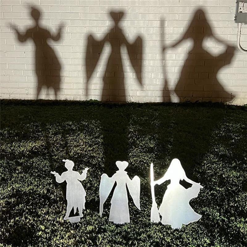 AD23-Halloween Shadow Projector, Garden Projection Ground Ornaments, Halloween Metal Decoration