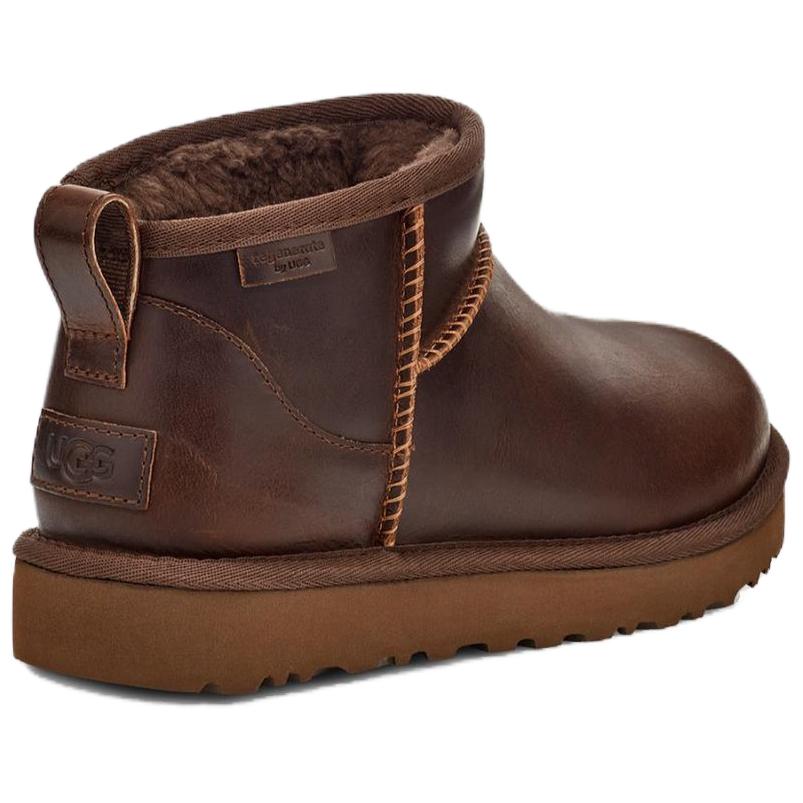 UGG Classic Ultra Mini Fashion Round Toe Short Snow Boots Men Boots Brown 1163490-IWD