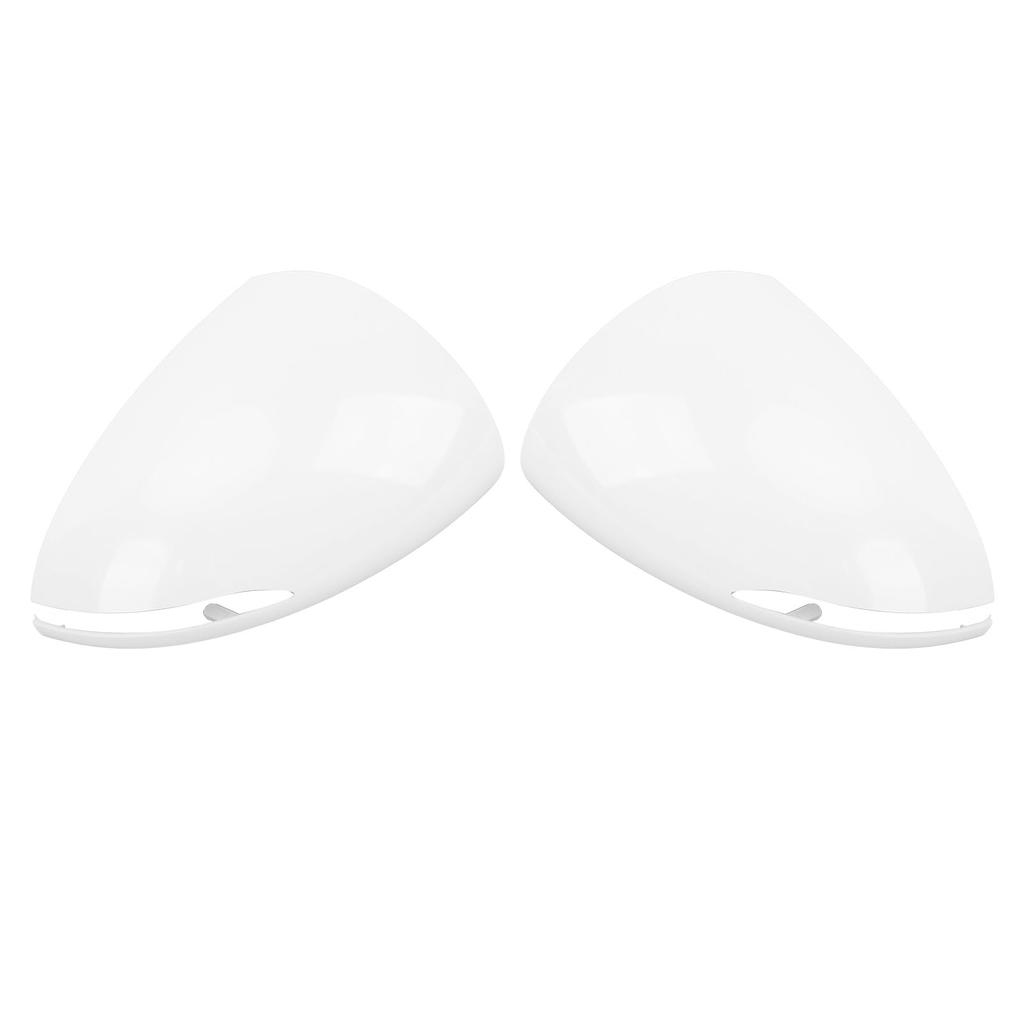Door Mirror Covers Scratch Resistant Weatherproof White Rear View Mirror Shell Housing for Sonata 20