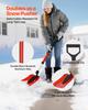 Snow Shovel for Driveway, 22cm Foldable Snow Shovel with D-shaped Handle, , 36-40 in Adjustable, Lightweight Aluminum Alloy Snows Removal Tool, Reduce