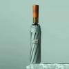 10 Valv Automatiskt Regnparaply med Benhandtag, Vikbart UV-skydd i Vintagestil, För Män och Kvinnor, Lämpligt för Många Tillfällen