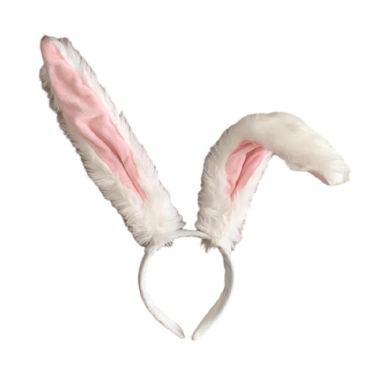 Adorkable Headband Cartoon Rabbit Hair Hoop Eye-catching Headpiece Headwear for Halloween Cosplay Role Play
