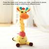 Musical Giraffe Toy with LED Lights Sings Dances Repeats What You Say Plush Giraffe Toy Baby Glowing Dancing Talking Stuffed