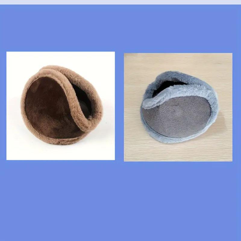 1/2pcs/Thermal Soft Plush Earmuffs Man Winter Thicken Ear Warmer Outdoor Sports Windproof Coldproof Ear Cover
