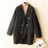 Women Wool Jacket 100% Wool Autumn Wool Coat Winter Warm Woolen Jackets Female Double Breasted