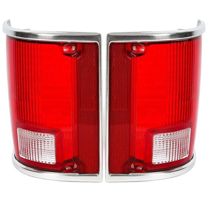 

Tail Light Lamp Lens 1Pair Set Taillight 5968329 5968330 For Chevy C10 C20 C30 K10 1973-1991 красный