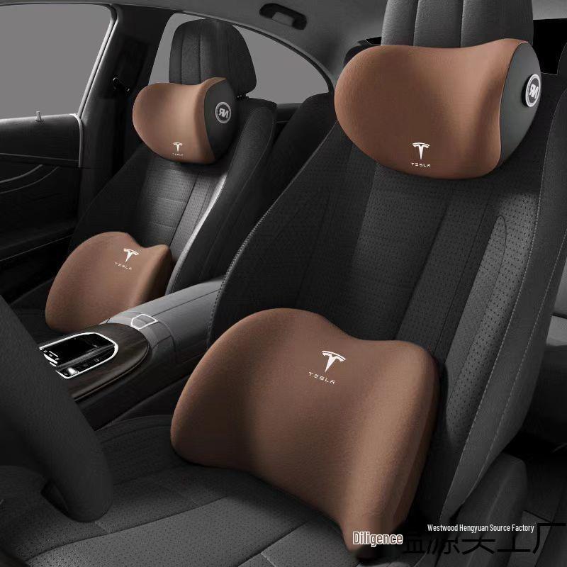 Tesla Model 3 Memory-Schaum-Kopfstützen & Lendenwirbelstützen