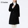 Fanzhen Women's 100% Wool Loose-Fit Mid-Length Coat