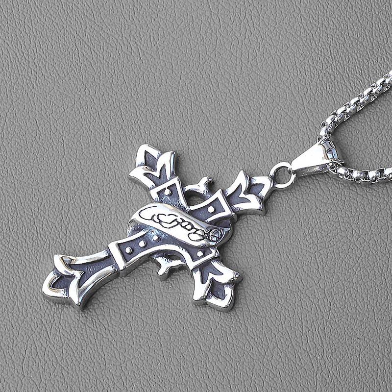 Flame Sun God Titanium Steel Necklace - Unisex Hip Hop Pendant