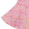 French Cat Pink Frill Tweed Jumper Skirt Q51dco110p1