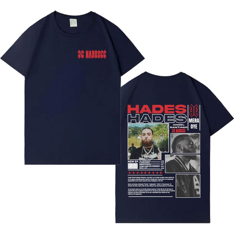 Rapper Hades 66 Make Money Not Friends 2025 Gothic Short Sleeve Tee Shrit Cotton Mens Tees High Quality Crewneck Tops Teenagers