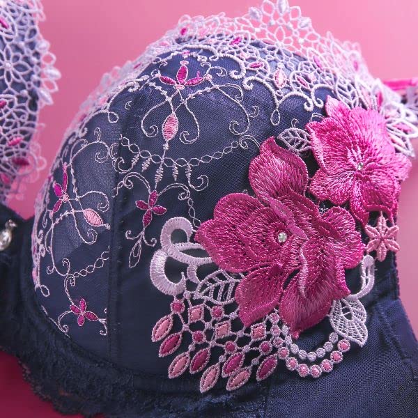GRANDE Himiko Bra Large Size Under 85 G H I Single Item 001series Glamour Size Lingerie [himico] (LV-Lavender, I85)