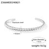 Trendy Adjustable 18K Gold-Plated Titanium Threaded Bracelet