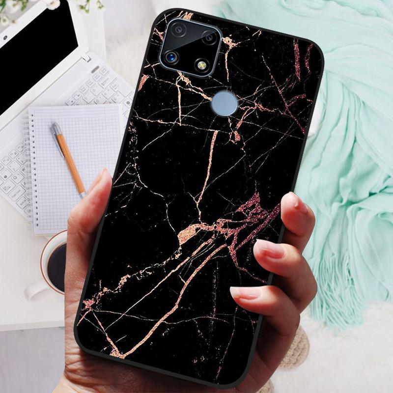 Pro Realme C25s pouzdro Soft TPU silikonový kryt na telefon pro OPPO Realme C25 pouzdro Bumper C25S RMX3195 C 25S nárazuvzdorný kryt Coque