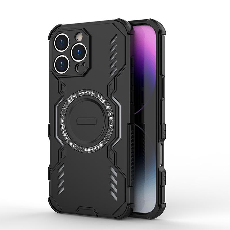 Suitable for iPhone16ProMax anti-drop mobile phone case, heat dissipation magnetic suction, Apple 15 Apple 16 mobile phone case protective case.