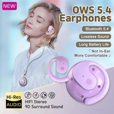 NOVÁ OWS Bezdrátová sluchátka Bluetooth Sluchátka s mikrofony HiFi Stereo Zvuk Náhlavní souprava Tlačítkové ovládání Špunty do uší pro Xiaomi Iphone