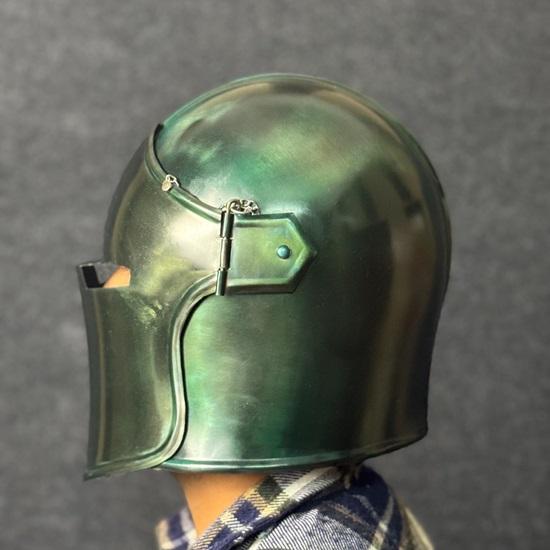 Medieval Barbuta Visored Warrior Helmet Knight Armory 18g Mild Steel Armour Helmet LARP Cosplay Halloween Costume