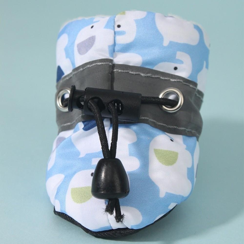 4Pcs Anti-slip Winter Dog Shoes Warm Pet Snow Boots Fashion Pet Shoes for Small Medium Dog