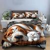 "Cozy Paws' Nap Haven" Bedding Sets Duvet Covers Pillowcases(1* Duvet Cover 2* Pillowcases Without Duvet Insert)
