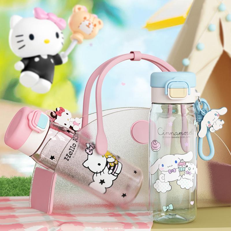 Hello Kitty Summer Water Cup - Stylish & Durable Anti-Fall Design for Students