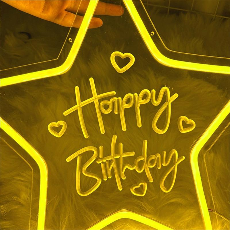 Bright LED Neons Light For Birthday Party Decors With Shatterproof Design And Energy Saving Feature