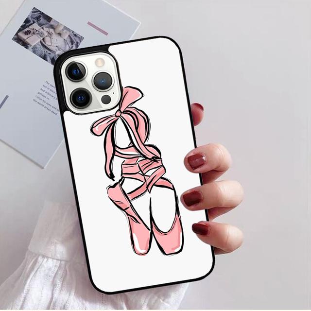 Ballet Ballerina Dance Shoes Phone Case Back Cover for iPhone 17 Air 16 15 14 13 11 12 Pro Max PlusS Shell Coque