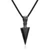 Stainless Steel Cast Arrow Pendant, Titanium Steel Men's Necklace, Personalized Spearhead Pendant, Punk Accessories