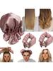 Heatless Hair Curlers Silk Satin Rollers Portable DIY Curly Styling Tool for Sleeping Hair Curls Soft Headband Ribbons Curls Set