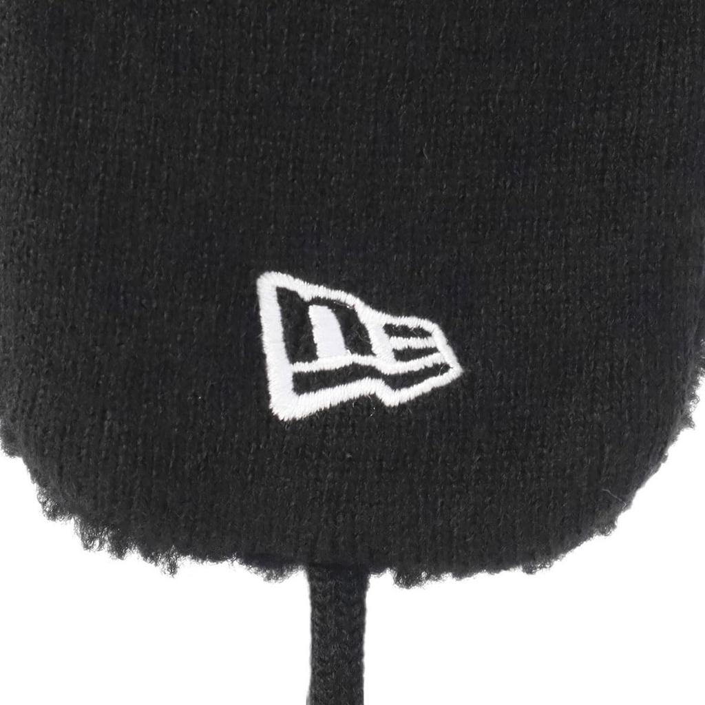 New Era Trapper Knit Cap Black Black 14509781 NER35K5309