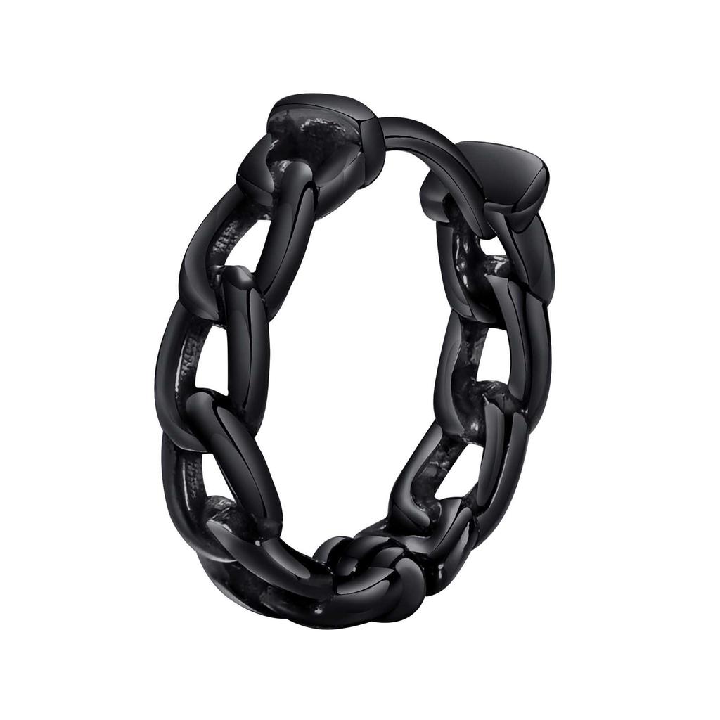 Vnox Retro Dragon Head Huggie, Vintage Stainless Steel Men Hoop Earrings, Cool Tranditinal Chinese Lucky Almut Boy Jewelry