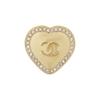 Chanel 24P Heart Hollow Weave Double C Earrings Women earrings ABD072-B16157-NW375