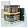 Portable Foldable Injection-Molded Plastic PP Rectangle Storage Box 15L Capacity for Office Textbook Storage (Modern Design)
