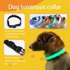 Coleira de segurança noturna de nylon com LED piscante que brilha no escuro para cães, coleira fluorescente luminosa para cães de estimação