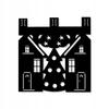 M7 Kitchen Curtain Christmas Houses Winter Christmas 40x40