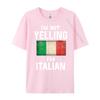 Im Not Yelling Im Italian Funny Italy Flag Graphic T Shirts Men Camisetas De Hombre New Years Eve