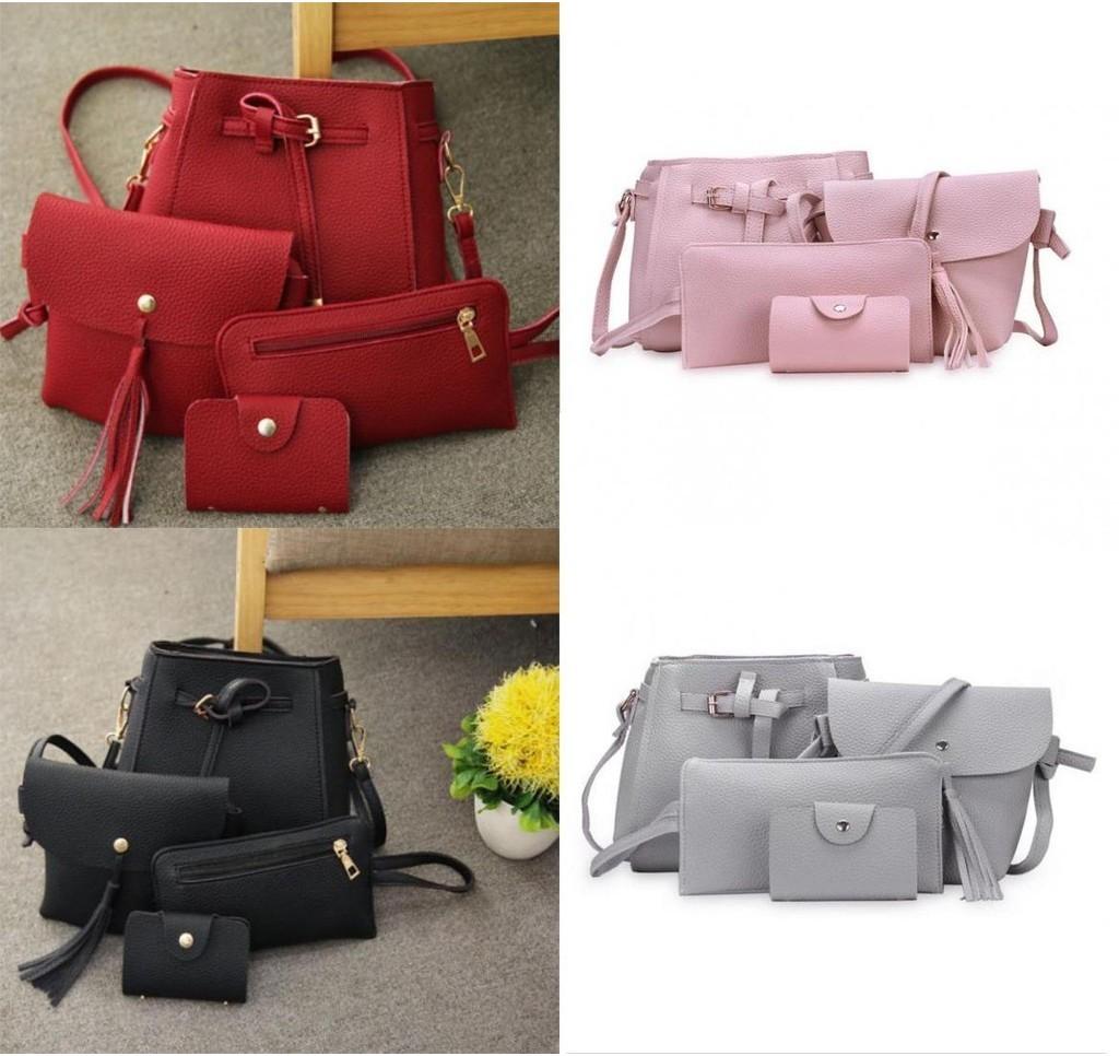 High-quality 4pcs Women Lady Tote And Crossbody Set In Fashionable Design