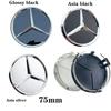 C200 E200 Neu 2025 Für Mercedes Benz 4 Stück 75mm Auto Radnabendeckel Felgendeckel Für Mercedes Benz W204 205 A B C E S CLA CLK