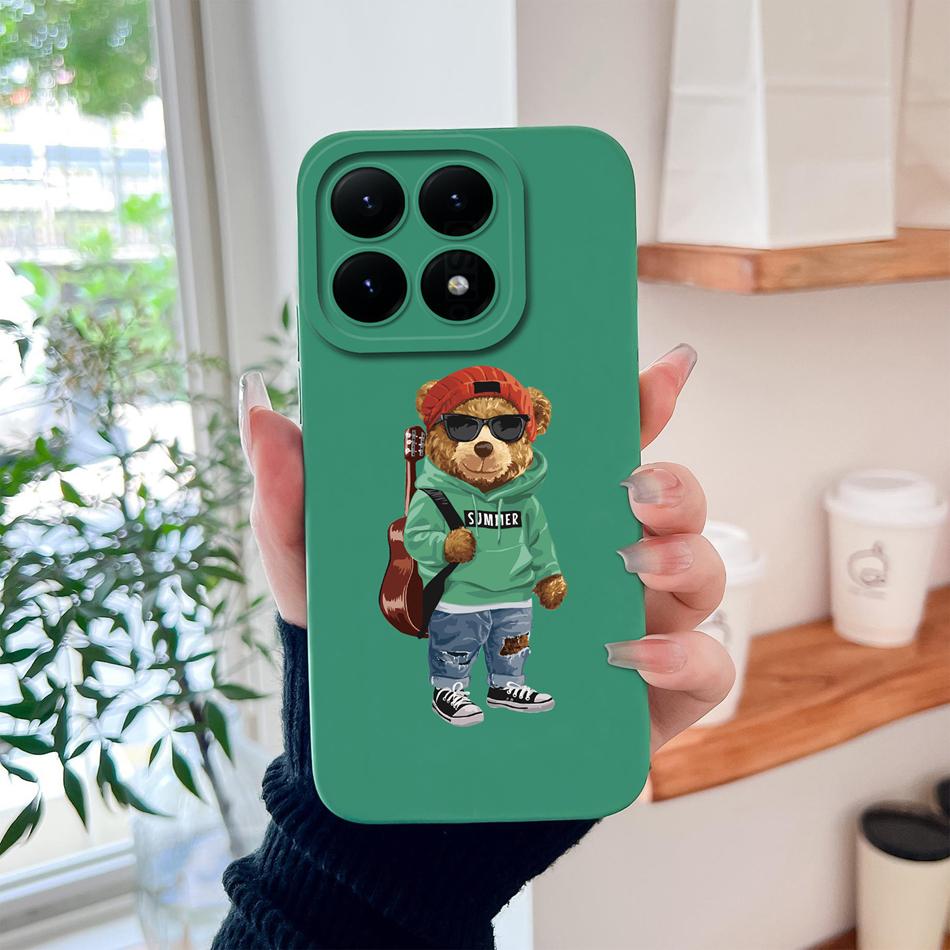 For Xiaomi 15T Pro Phone Case For Xiaomi 17 Pro Max Cute Astronaut Funda For Xiaomi15T Soft Liquid Silicone Durable Back Covers