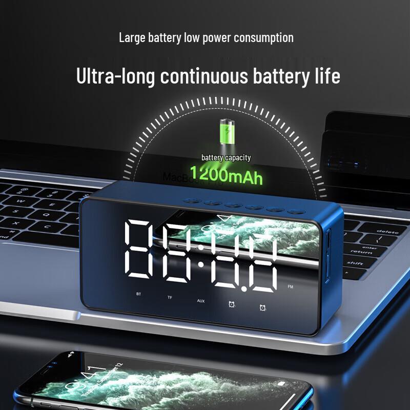 Aigo T28 Smart Bluetooth Speaker with Dual Alarm Clock