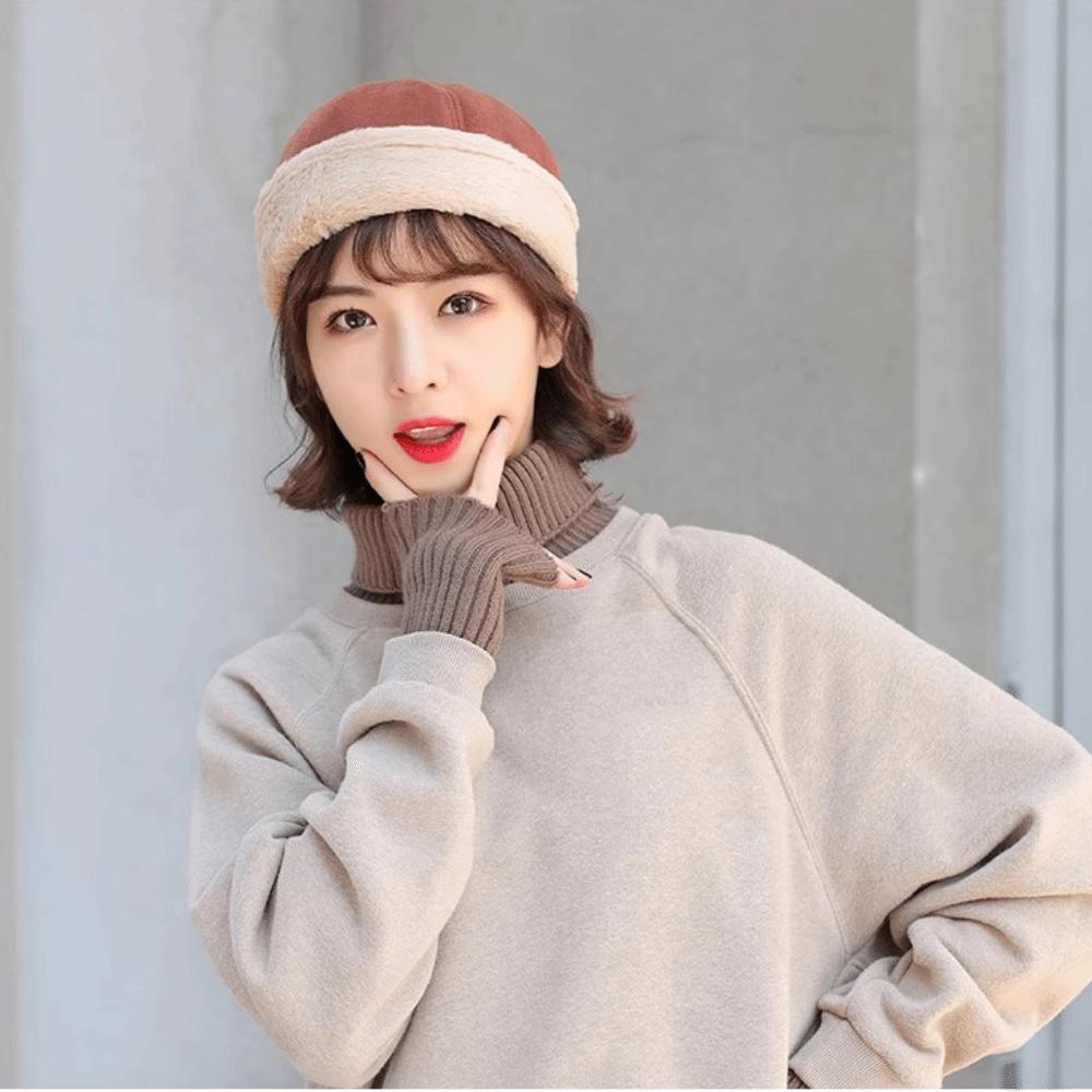 Thick Winter Landlord Hats Retro Melon Hat Fahsion Beanie Hat  Winter