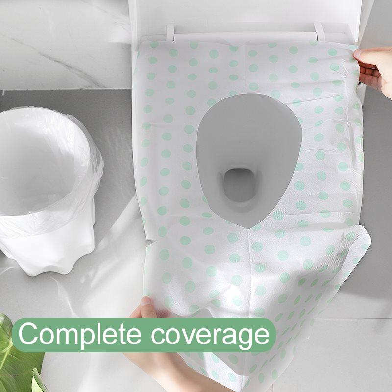 5/10/20 Stück Einweg Papier Toilettensitzbezüge Camping Klo wc Bakterienabweisende Abdeckung für Reise Badezimmer Universelle Größe TMZ