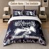 Custom Bedding Set Led Zeppelin Pattern, Print Name Text 1 Duvet Cover plus 2 Pillowcases Home Textile