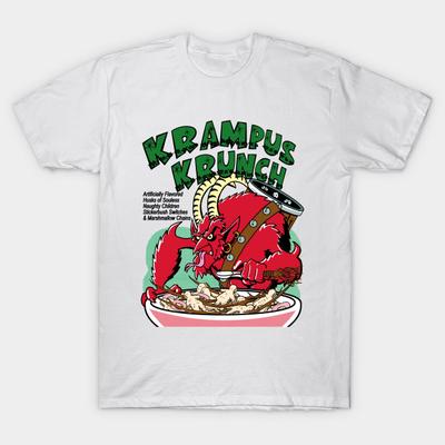 T Shirt Women Krampus Krunch Harajuku Print Kawaii Tshirt Summer Short Sleeve Female T-Shirt Top Tee