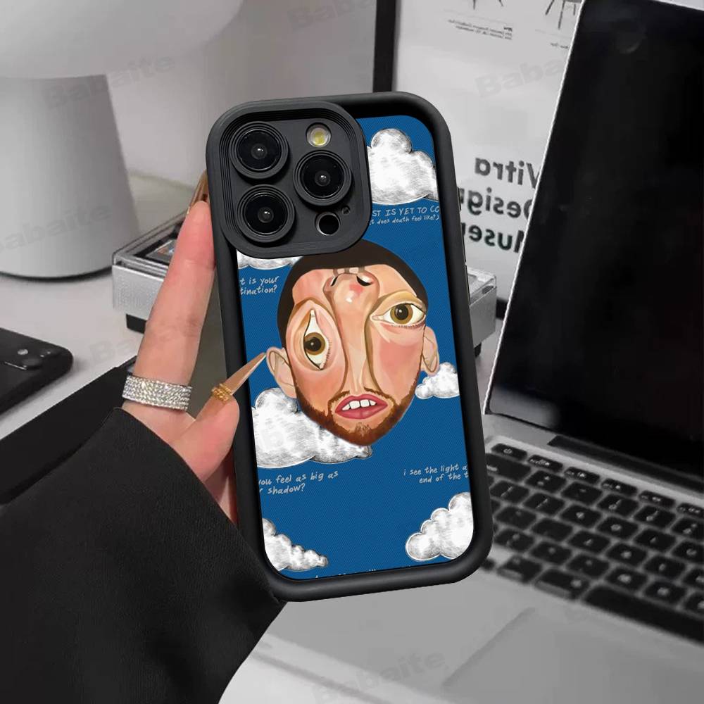 Custodia Morbida in Silicone Cool M-mac Miller per Telefono per iPhone 17 16 14 13 12 11 15 Pro Max Plus Air Cover