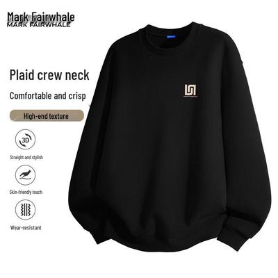 Mark Huafei Men's 2025 American Casual Round Neck Sweatshirt