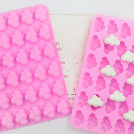 Cake Mold High Temperature Resistance Easy Demoulding Non-stick Reusable Anti-deformed Cake Decorating Safe Cloud Shape Chocolate Mold Baking Tool