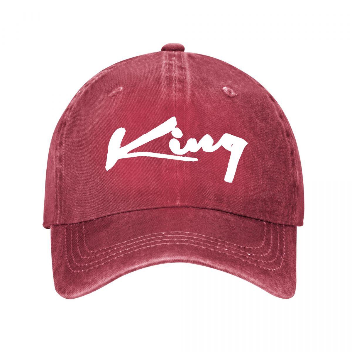 King Printed Cotton Mesh Baseball Cap Washed Baseball Cap Adjustable