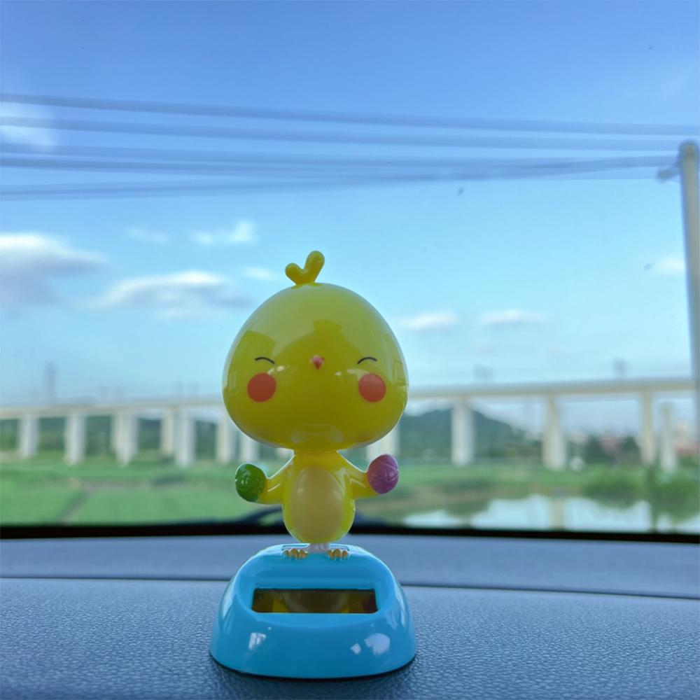 Funny Happy Chicken Bobblehead - Cute Car Dashboard Decor, Adorable Auto Accessory & Home Decoration, Perfect Amusing Gif