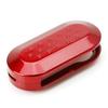 Gloss Red Key Fob Shell Cover For FIAT 500 Abarth 3-Button Folding Key 2007-